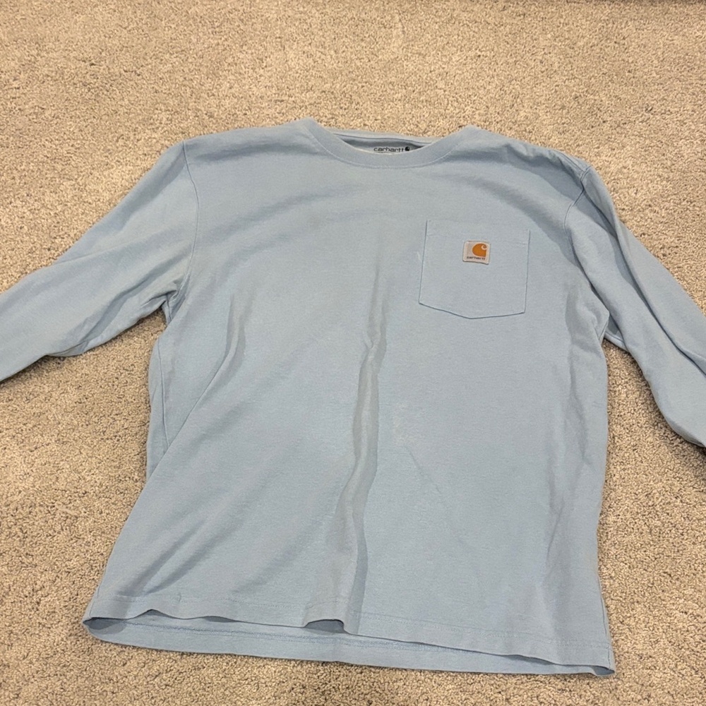 Carhartt Sky Blue Long Sleeve Tee